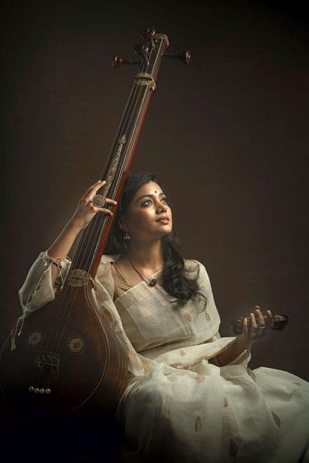 Traditional tanpura practice — connecting with centuries of Indian classical heritage