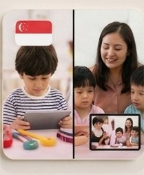 Singapore students in online Indian classical vocal training